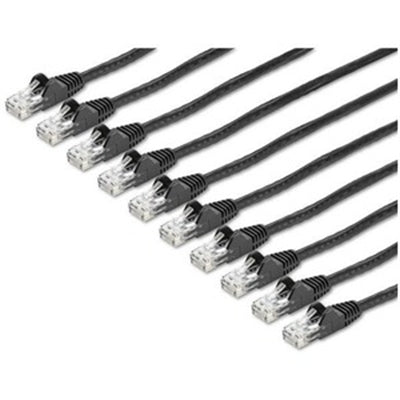 Paquete de cables CAT6 de 15 pies, color negro Paquete de cables CAT6 de 15 pies, color negro